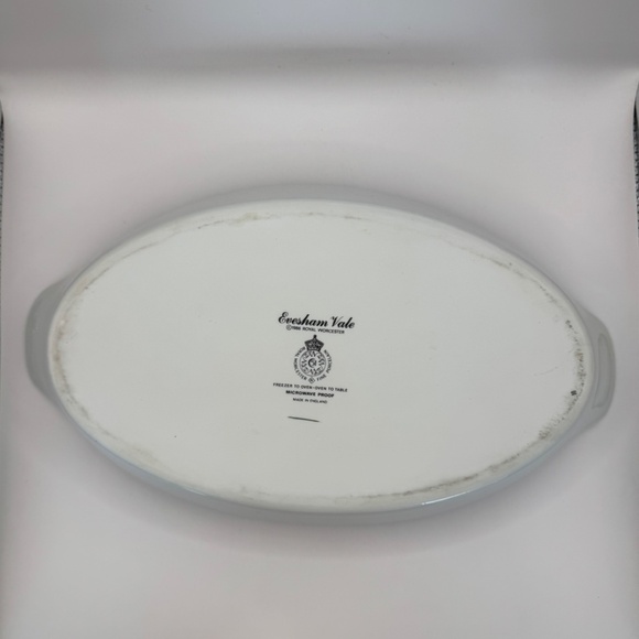 Eversham Vale by Royal Worcester 13.5" Oval Casserole Dish Excellent Condition. - Picture 3 of 9